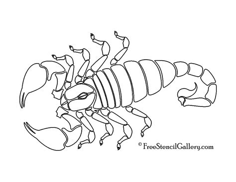 Scorpion Stencil Free Stencil Gallery