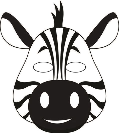 Jungle Masks Animal Masks For Kids Zebra Craft Safari Crafts