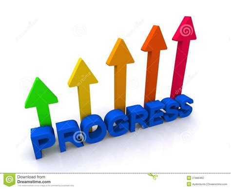 Abstract progress sign stock illustration. Illustration of colored ...
