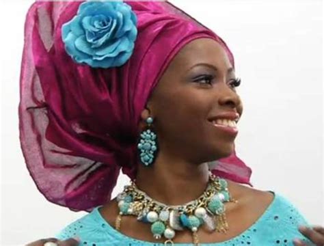 Nigeria Africa Pearled Gele Headtie Hat Aso Oke Fabricgeleheadwrap