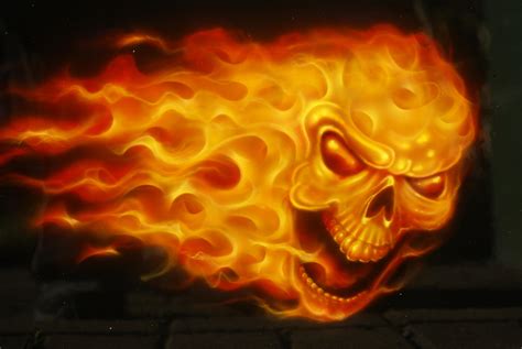 76 Skulls On Fire Wallpaper On Wallpapersafari