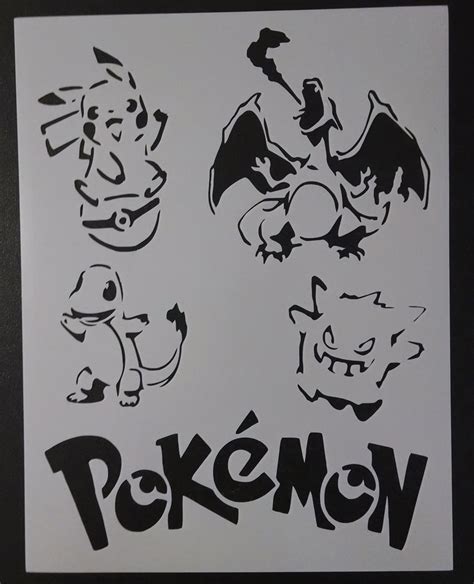 Pokemon Stencil My Custom Stencils