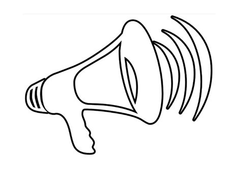 Coloring Page Megaphone Free Printable Coloring Pages Img 22519