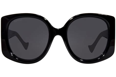 gucci gg1257s 001 sunglasses women s black grey lenses butterfly shape 53mm 889652411439 ebay