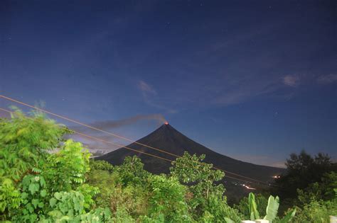 Mayon Volcano At Night Rphilippines