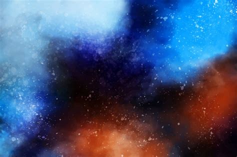 Abstract Splashed Watercolor Textured Background Free Vector