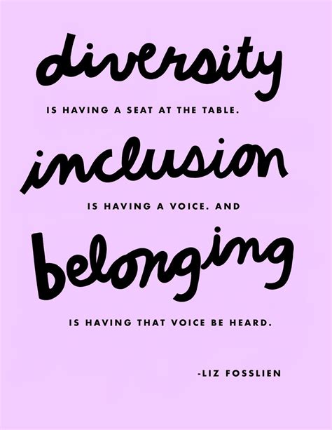 Diversity Inclusion Belonging Quote By Liz Fosslien Igualdade De