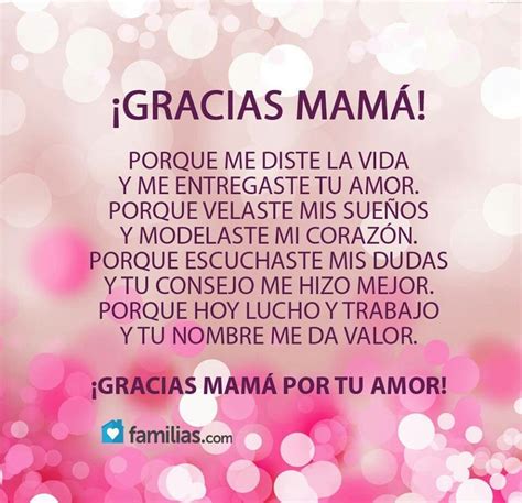 Gracias Mamá Frases De Cumpleaños Para Mamá Pensamientos Para Mamá