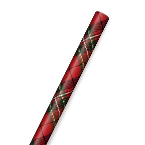 Red Plaid Jumbo Roll Christmas Wrapping Paper 100 Sq Ft Wrapping