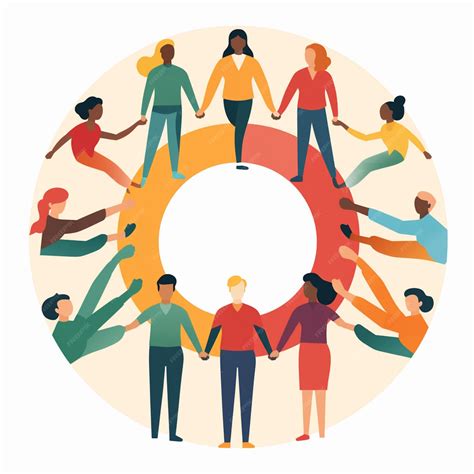 Premium Ai Image A Group Of People Holding Hands Around A Circle That