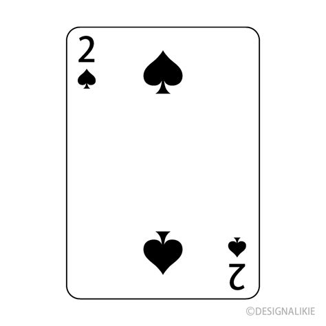 Two Of Spades Playing Card Clip Art Free Png Image｜illustoon