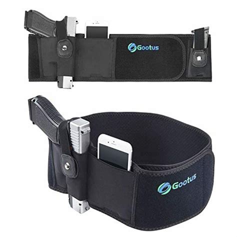 Top Quality Ultimate Belly Band Holster For Concealed Carry Black Right