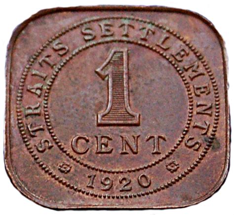 1 Cent George V Straits Settlements Numista