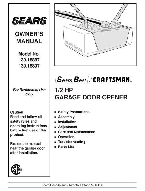 Craftsman Garage Door Opener Wiring Diagram Wiring Diagram And Schematics