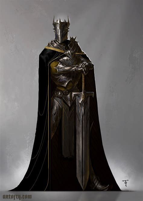 Black Knight Character Concept Art Demo With Tyler James Cg Spectrum