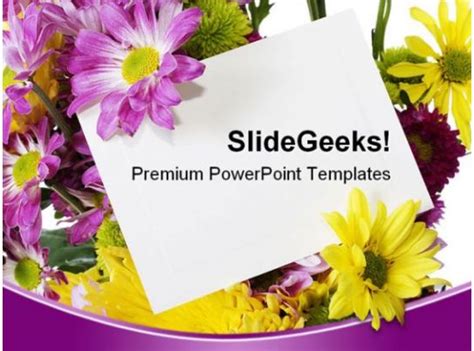 spring flowers beauty powerpoint background  template