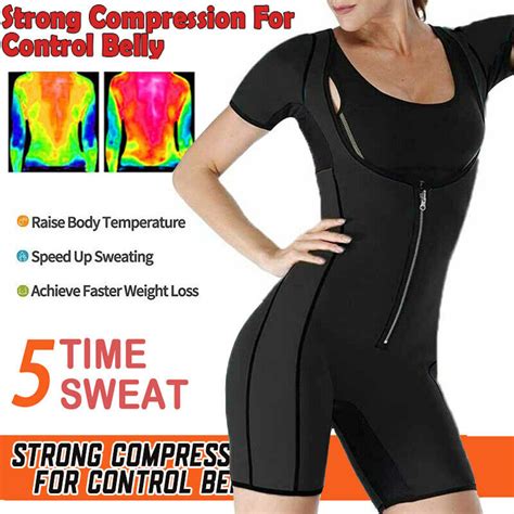 mid thigh bodysuit women full body shaper firm tummy control plus size shapewear ebay