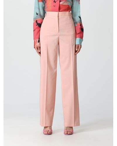 Pink Paul Smith Pants Slacks And Chinos For Women Lyst