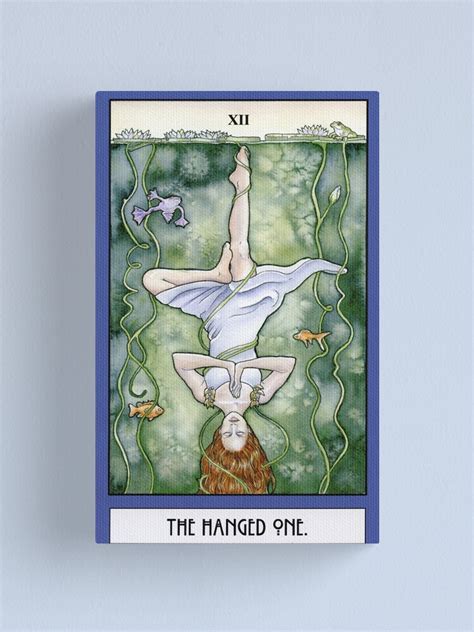 The Hanged One Tarot Card Canvas Print By Winonacookie Redbubble