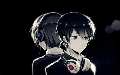 Here are only the best sad anime wallpapers. Handsome Sad Anime Boy With Headphones