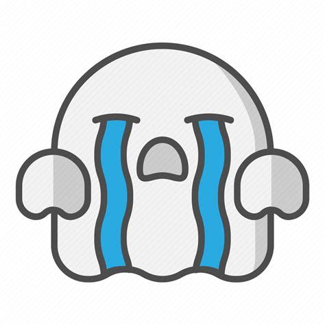 Very Sad Ghost Emojis Faces Emoji Cry Icon Download On Iconfinder