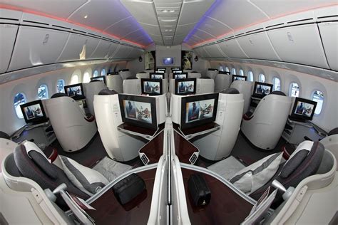 Business Class Of Qatar Airways 25th Boeing 787 8 Boeing 787