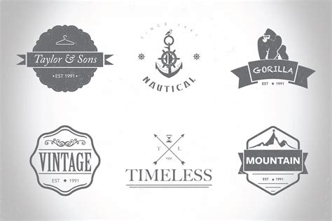Hipster Logobadges Templates Vol1 Creative Logo Templates