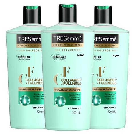Tresemme Pro Collection Collagen And Fullness Shampoo 3 X 700ml Feelunique