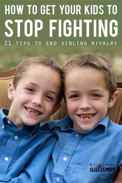 21 Ways To Ease The Sibling Rivalry And Get Kids To Stop Fighting It