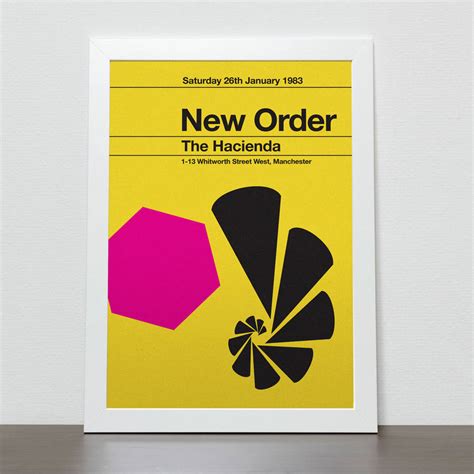 New Order Remixed Gig Poster By The Stereo Typist