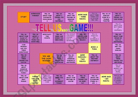 Boardgame For Great Revision Of Grammar And Some Vocab Items Fully
