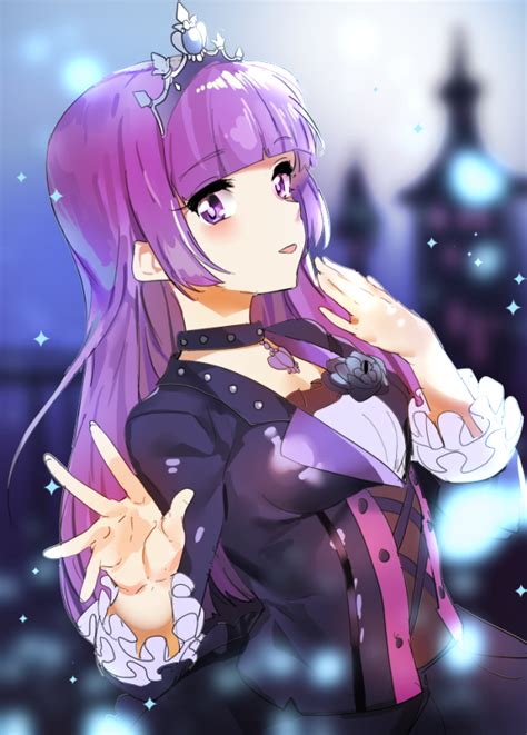 Genial Anime Girl With Purple Hair Seleran