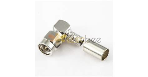 Sma Male 90 Degree Connector Crimp Type For Rg58rg142syv50 3