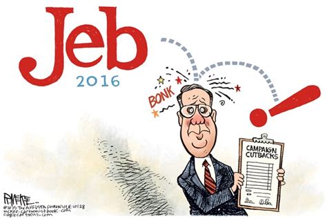 Jeb Cuts Back Cartoon John Hawkins Right Wing News