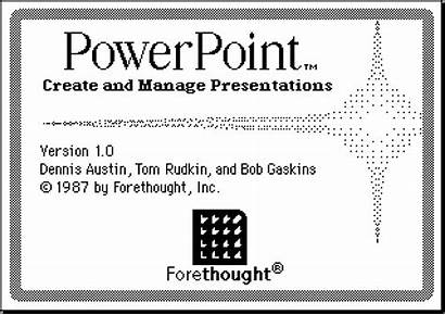 Powerpoint Ms Power Microsoft Point 1987 Forethought