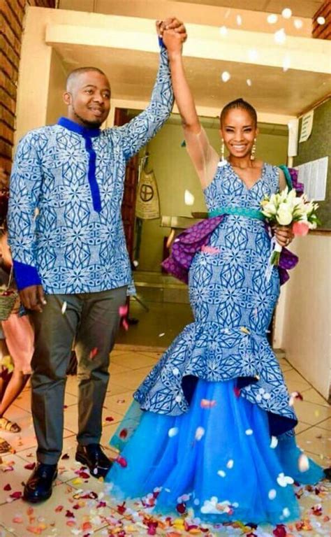 Shweshwe Traditional Wedding Dresses For South African 2019 Pretty 4