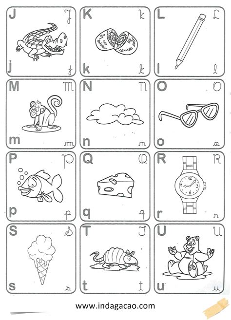Alfabeto Para Imprimir Desenhos Para Colorir — SÓ Escola Images And