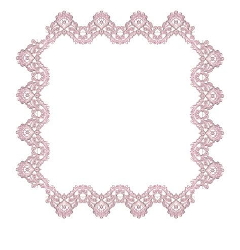 Border Vector Lace Square Lace Frame Png Clip Art Library