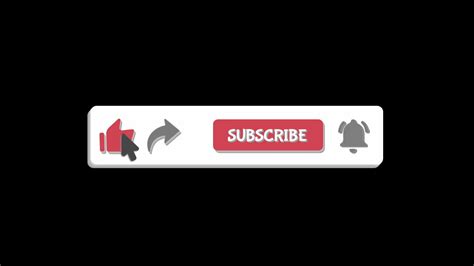 Subscribe Button With Like Share And Bell Icon Free Download 20995539