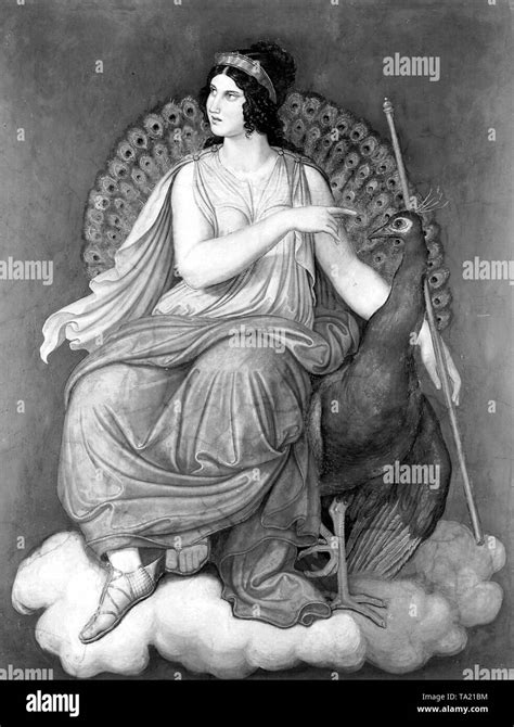 Junon La Déesse Romaine Antique épouse De Zeus Représentation De La
