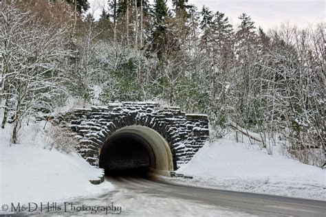 Winter Tunnel On The Gap Scenic Great Smoky Mountains Smoky Mountains