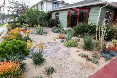 California Heights Craftsman Xeriscape Eclectic Garden Los