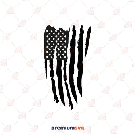 Distressed American Flag Svg Vertical Usa Flag Svg For Cricut Premiumsvg