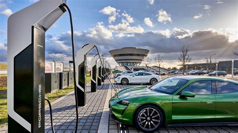 Porsche Opens Europes Most Powerful Rapid Charging Park In Leipzig