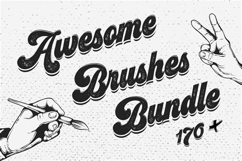 170 Vector Brushes Big Bundle Brushes ~ Creative Market