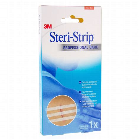 Steri Strip Bandelette adhésive suture 6 mm x 100 mm 10 bandelettes