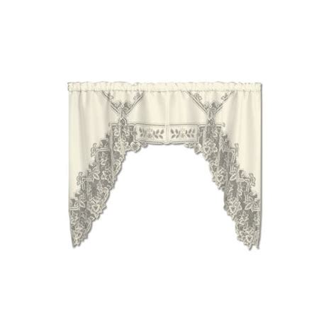 Heritage Lace Heirloom 70x45 Swag Pair Ecru