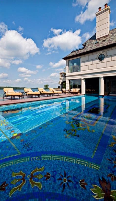 Luxury Homes And Estates With Pools Luxurydotcom Via Houzz