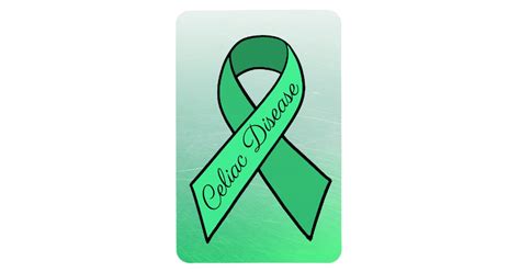 Celiac Disease Awareness Ribbon Green Magnet Zazzle