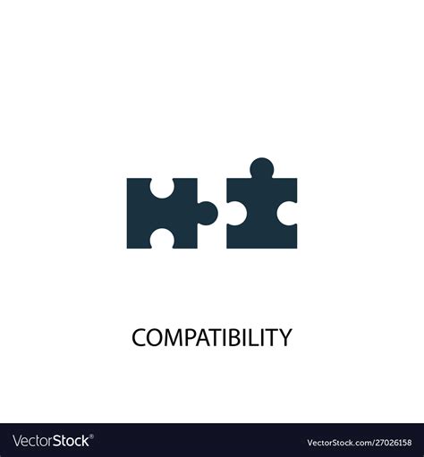 Compatibility Icon Simple Element Royalty Free Vector Image